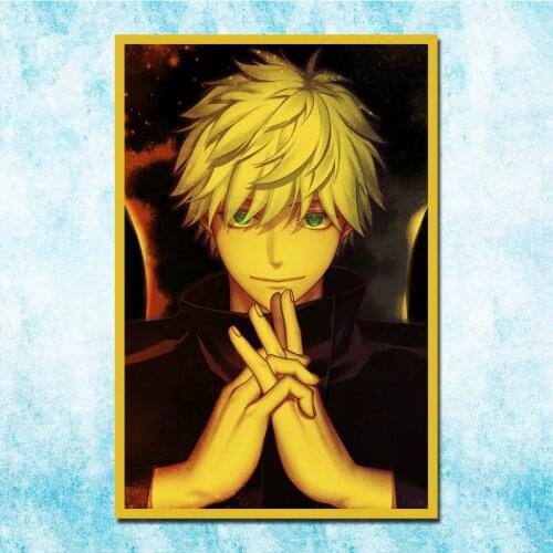 Anime Jujutsu Kaisen Vintage Poster Art Silk Poster Canvas Retro Print For Home Room Decor Decoration-008