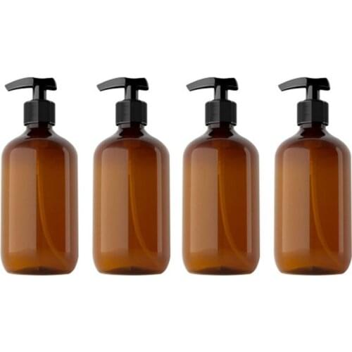 2/4pcs 300ml Empty Pump Bottles Lotion Shampoo Liquid Container