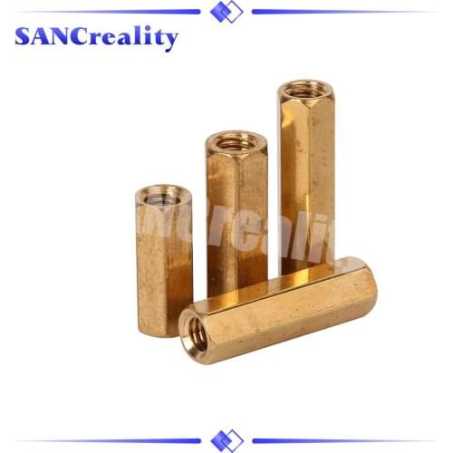 50pcs Hex Female to Female M2.5 brass standoff spacer Hexagonal Stud Spacer Hollow Pillars
