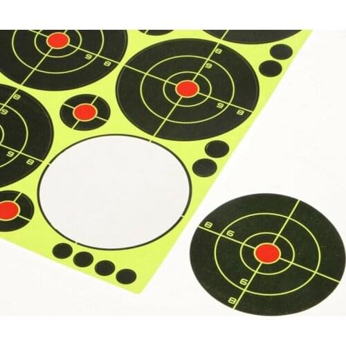 90Pcs 3g Shooting Targets For Fluorescent Shooting Gun Target Paper Inch Targets Reactive Splatter