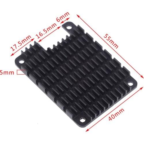 Waveshare Dedicated Aluminum Heatsink For Raspberry Pi Compute Module 4 CM4, Notched For Antenna