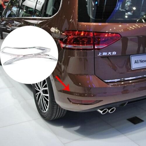 Car ABS Chrome Rear Fog Light Cover trim for VW Touran 2016 2017 2018