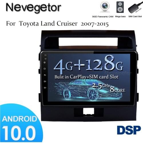 Car Radio for Toyota Land Cruiser 11 2007-2015 Autoradio 2din Multimedia Video Player Android 10 Navigation GPS Caplay 2din
