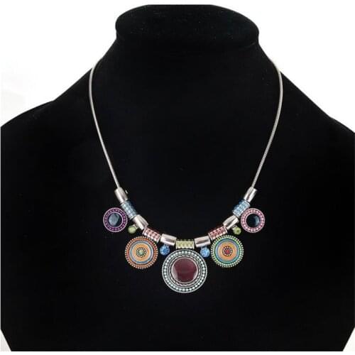 Bohemian Ethnic Style Necklace Womens Retro Antique Necklace Necklace Pendant Fashion Jewelry