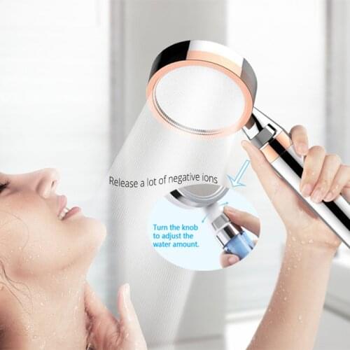 10cm Big Panel Filter Shower Head Summer Shower Water Saving High Pressure With Stop Switch Skin Care Rain Shower Head With Hose