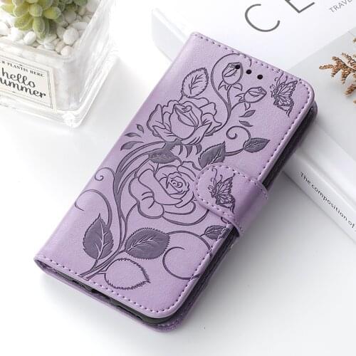 Luxury Embossed flower Leather Flip Soft Cover For iPhone 12 Mini 11 Pro Xs Max X Xr 6 6S 7 8Plus Wallet Case Card Holder Flower