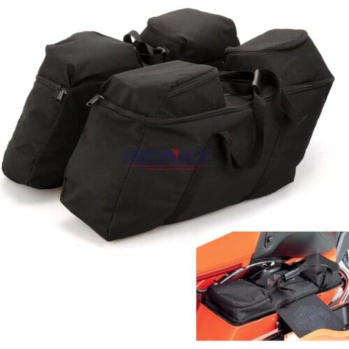 Black Saddle Bag Liner For harley Touring Road glide Street glide Electra Glide road King Saddlebag liner 1993-2018
