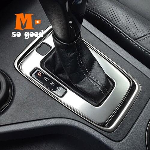 For Ford Ranger Inside Interior Gearshift Knob Cover Trim Panel 2016 2017 Stainless Steel Auto styling Accessories