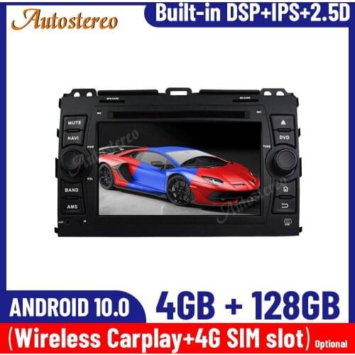 For Toyota Land Cruiser Prado 2006-2010 Android 10 128G Car GPS Navigation Multimedia Player Auto Radio Stereo Headunit Carplay