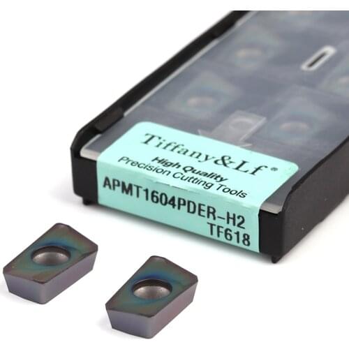 APMT1604PDER-H2 X2 TF618 APMT1605PEER-XM CNC Lathe Turning Tool Carbide Insert Colorful Cutting Machining High-Temperature Alloy