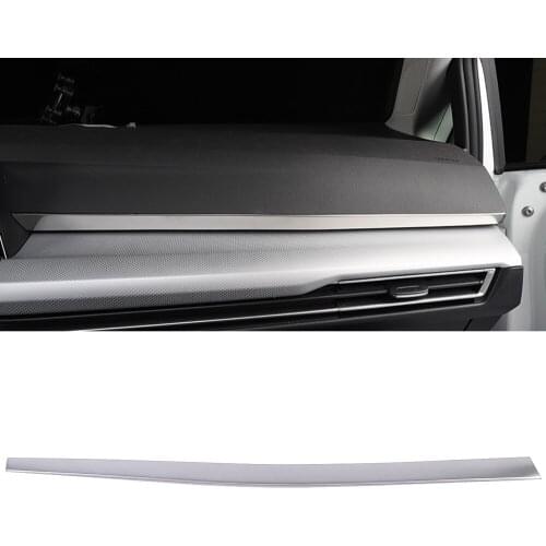 LHD! Car Accessories 1PCS Stainlesss Steel Interior Console Decoration Strip Cover Trim for Volkswagen VW Golf 8 MK8 2020 2021