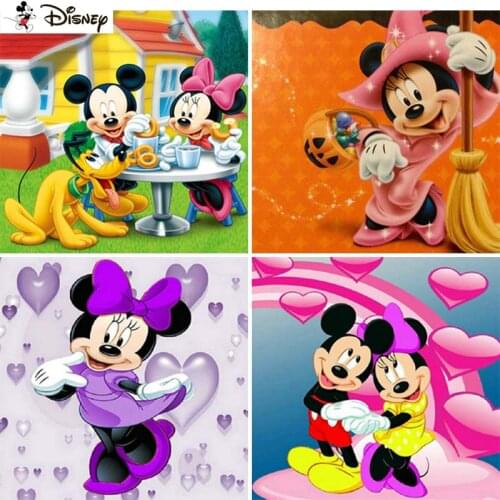 Disney 5D Diamond Embroidery Needlework Kit "Cartoon Mickey Mouse" Diy Diamond Painting Cross Stitch Home Decoration Gift