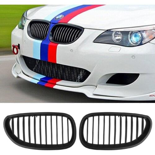 A pair Brand New high quality Side Front Kidney Grille Black For BMW 2003-2009 5Series E60/E61 M5 Car styling