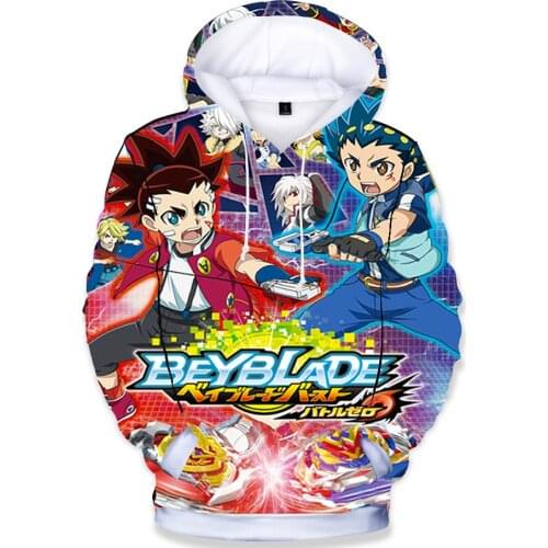 2020 New 3D Printed Beyblade Burst Evolution Children Hoodies boys girls sweatshirt Kids Casual Children clothes T shirts