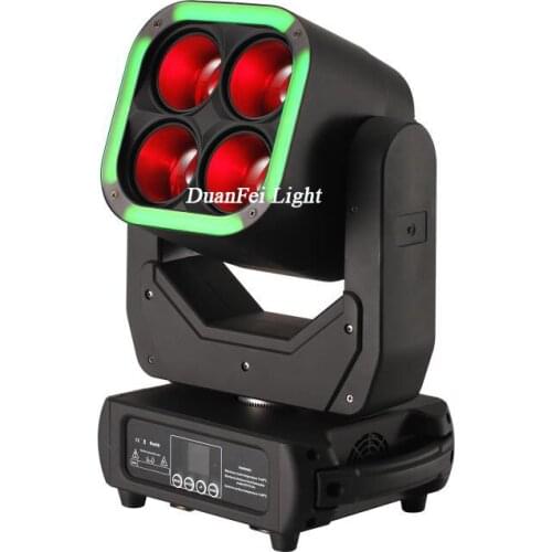 10pcs 2020 new halo effect dj disco led moving head light 4x60w beam wash zoom for bar club ktx event party show