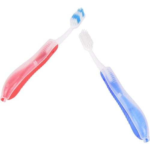 Disposable Foldable Toothbrush Travel Camping Hiking Outdoor Folding Tooth brush Teeth Cleaning Oral Hygiene Dental Care