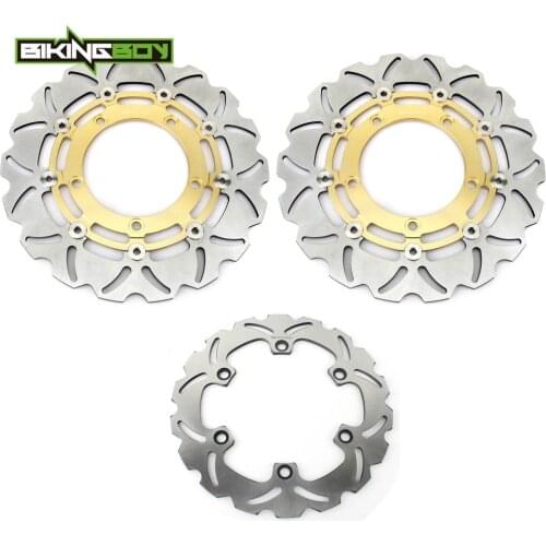 BIKINGBOY Front Rear Brake Discs Disks Rotors For Suzuki GSX 1300 B-King / ABS 08 09 10 11 GSX1300R Hayabusa 08-17 16 15 14 13