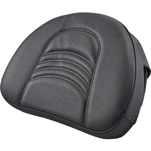 Motorcycle Front Driver Rider Sissy Bar Seat Backrest Pad for Harley Touring Road King Street Glide Road Glide Electra Black