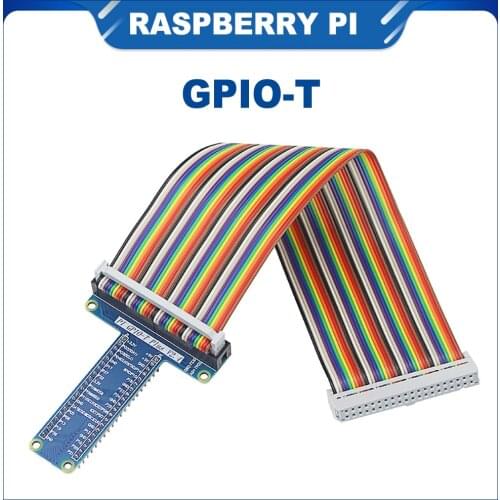 ITINIT R65 Gpio T Type Expansion Module Board Adapter with 40 Pin Gpio Female To Female Rainbow Cable For Raspberry Pi 4