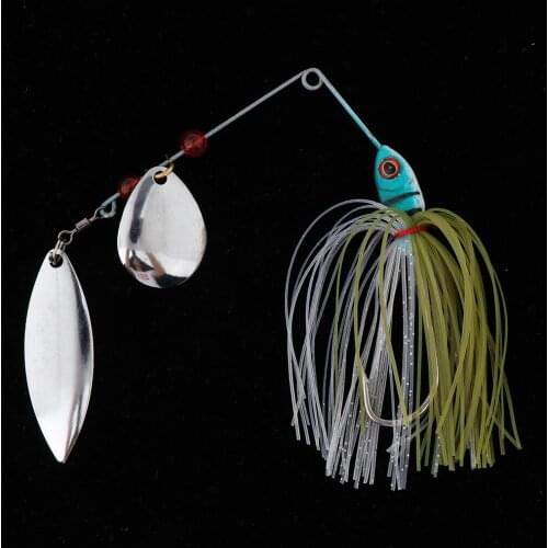 Lifelike Metal Fishing Lure Spinner Bait Spoon Tackle Bass Crankbaits Spinnerbaits
