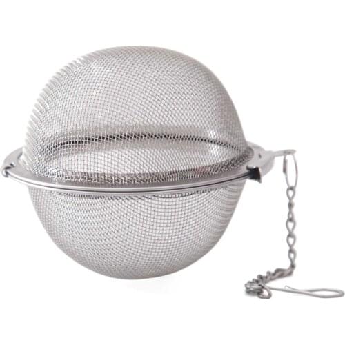 1PC Stainless Steel Tea Infuser Sphere Locking Spice Tea Ball Strainer Mesh Infuser Tea Filter Strainers Kitchen Accessories