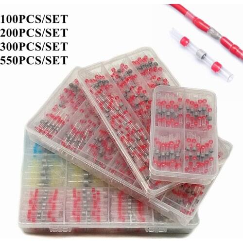 Heat Shrink Wire Connector Waterproof Solder Seal Sleeve Terminals Heat Shrink Electrical Wire Butt Splice Kit Assortment