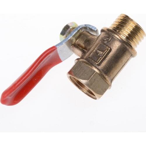 High Quality Pipe Ball Valve 1/4" Sanitary Shut-off Ball Valve Straight 1/4 Male To Female Pipe