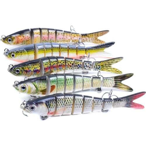 Wokotip Multi Jointed Lure Fishing Swimbait 14cm 26g Wobbler For Pike Sinking 8 Segments Robobait Crankbait Trout Hard Bait Bass