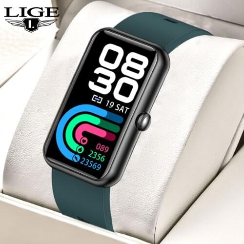 LIGE Women Smart Watch For Huawei Phone Smart Bracelet Exercise Men Watches Blood Pressure Heart Rate IP68 Waterproof Smartwatch