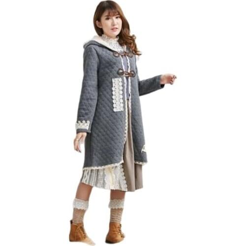 Harajuku tan lolita damen mantel cape femme hooded fur poncho jas abrigos boho invierno chaqueta mujer coat jacket autumn winter