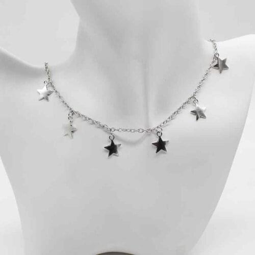 Ladies tassel star necklace, boho style necklace, necklace pendant, short necklace, ladies jewelry