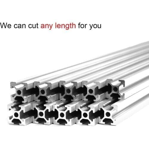 20x20 T Slot 6mm 2x295mm + 4x315mm total 6 pcs CNC European Standard Rail Aluminum Extrusion Profile