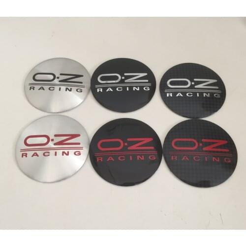 4pcs 56mm 65mm OZ O.Z logo Car Wheel Center hub Cap Badge covers emblem sticker car Styling accessories