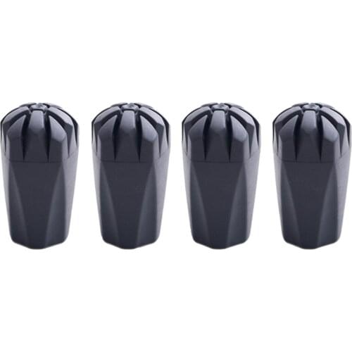 4x Hiking Stick Tips Antislip Outdoor Pole Cap Replacement End Protector