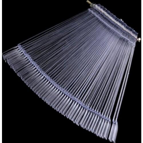 50% Hot Sale 50 Pcs Fan-shape Nail Art Nail Polish Color Card Manicure Nails Tips Polish Board Display Sticks Manicure Tool