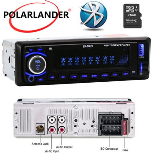 Bluetooth MP3 In-dash 1Din Car Radio BT/FM/USB/SD Player 4" 12V Support remote control Stereo