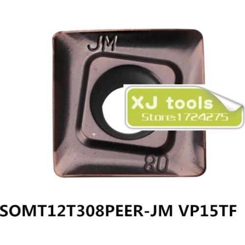 Free Shipping 10pcs SOMT12T308PEER-JM VP15TF Indexable carbide inserts in milling cutter SOMT12T308PEER JM VP15TF