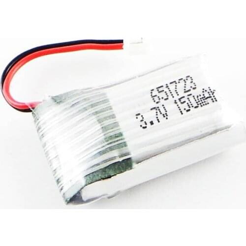 651723 four axis mini remote control model aircraft aircraft battery 3.7v150 high rate capacity rechargeable lithium battery Rec
