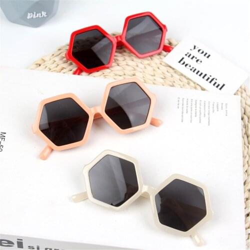 New Stylish Rhombus Kids Sunglasses Vintage Cute Frame Girls Children Sun Glasses Round Street Beat Baby Boy Eyeglasses Shades