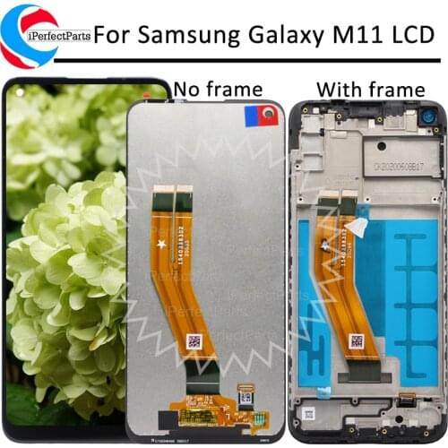 For Samsung Galaxy M11 SM-M115F SM-M115F/DSN LCD Display Touch Panel Screen Digitizer Assembly For Samsung M115 lcd with frame
