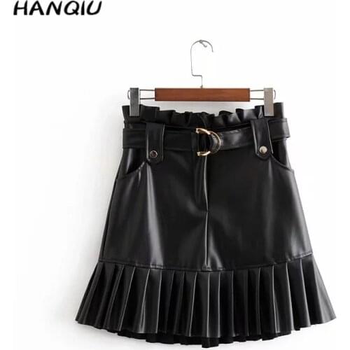 Женские плиссированные юбки HANQIU China At AliExpress