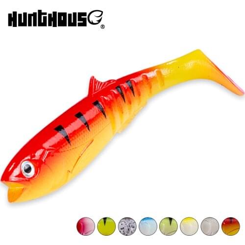 Hunthouse soft lure shad 100mm 13.3g wobblers silicone worm artificial bass leurre pescar savage gear Cannibal Baits fishing