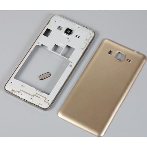 Housing Case For Samsung Galaxy Grand Prime G531 SM-G531 Middle Frame Battery Cover Back Door Case+Home button with logo