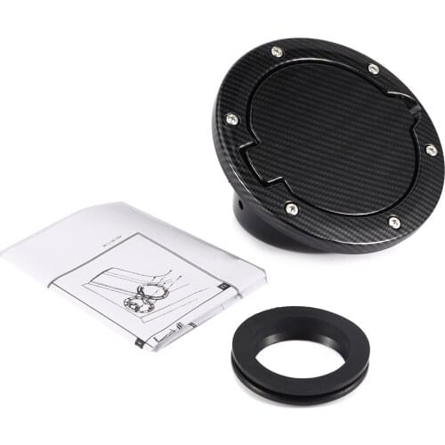 Oil Fuel Tank Filler Cap Carbon Fiber Style Modification Parts Fits for Jeep Wrangler JK 2/4 Doors 2007-2017