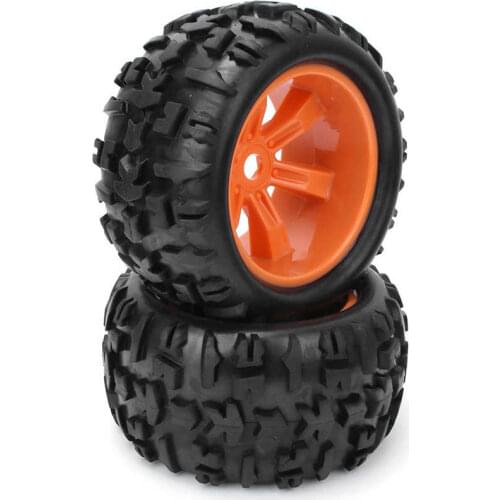2PCS 1/8 RC Model Toy Rubber Tyre Upgrade Accessories Fit For Rovan ZD Racing 1/8 Car RC Car Parts Rubber Wheel Hubs Tires