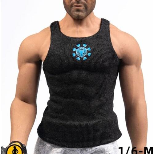 TYM059 1/6 Male Black Vest Model Clothes Accessories Fit 12'' Soldier Action Figure Body