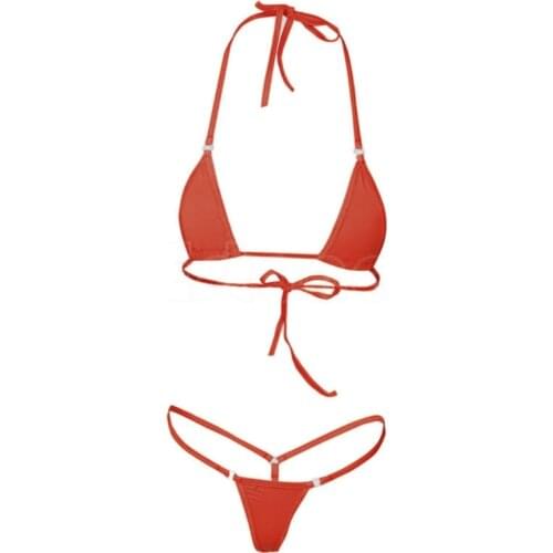Hot Sexy Women Micro Thong Underwear G-String Bra Mini Bikini Swimwear Sleepwear