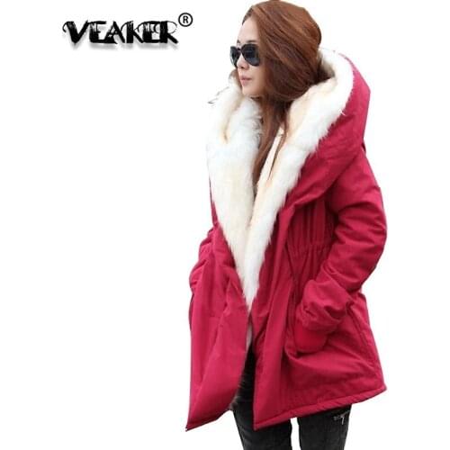 VEAKER Women's Parkas With Fur