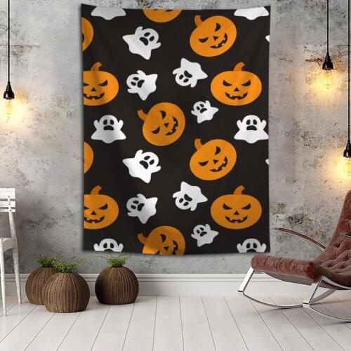 Custom High Quality Halloween Back Ground Wall Hanging HD Landscape 3D Printing Digital Printing Home Decoration Tapestry