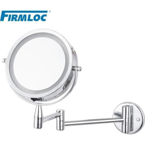 Firmloc LED 8 inch 10X Magnifying Bathroom Mirror Vanity Wall Mounted Makeup Bath Mirror Smart Mirror Free Shipping Products